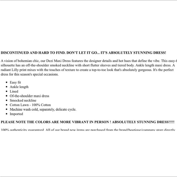 Lilly Pulitzer Dezi off shoulder Maxi dress Sway with me - Picture 10 of 10